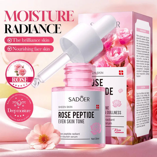 SADOR Rose Peptide Face Serum Moisturizing Anti Wrinkles Anti-Aging Whitening Revitalizing Nourishing Facial Essence Skin Care